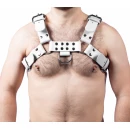 Harnais cuir Buckle blanc