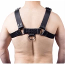 Harnais cuir buckle noir