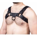 Harnais cuir snap noir