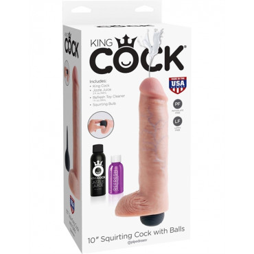 King Cock 10' Flesh Squirt