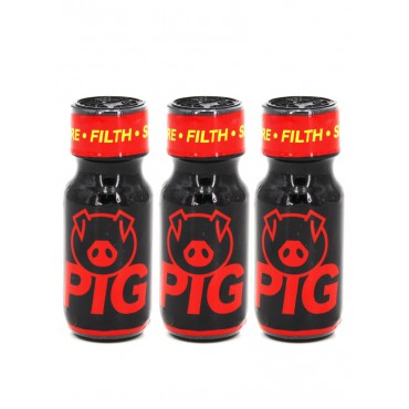 Poppers Pig Red X 3
