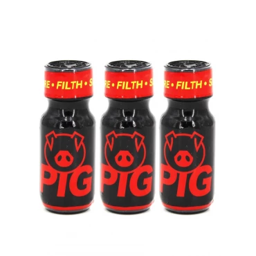 Poppers Pig Red X 3