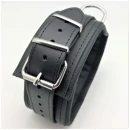 Collier cuir rembourré