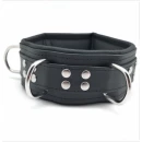 Collier cuir rembourré